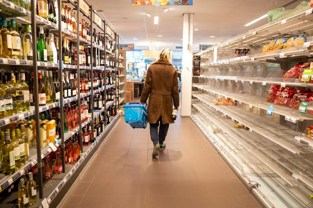 woman shopping in grocery store